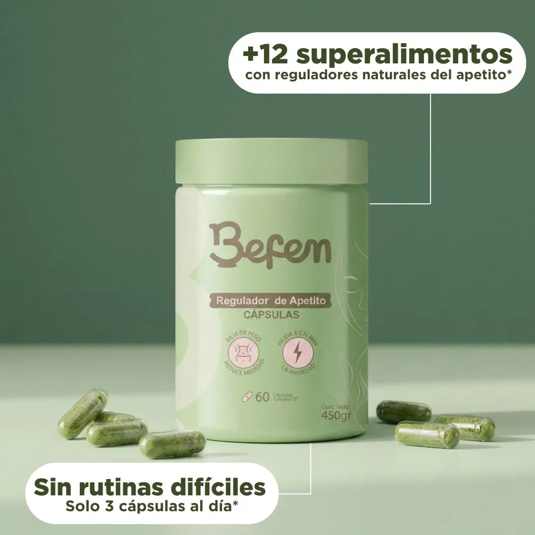 Cápsulas naturales para la Regulación de Apetito